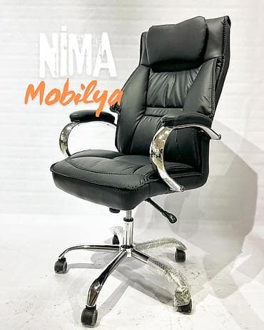 mebel satilir: Yeni, Təkərli, Qolları tənzimlənir, Dəri — 10