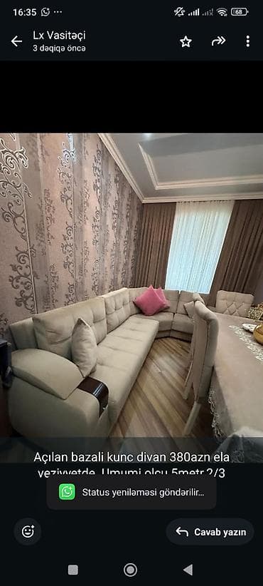 Künc divan, Açılan, Bazalı