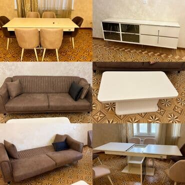 ag lay: Ağ rəngli qonaq otağı dəsti Yenidir, baha alınıb istifadə olunmayıb — 1