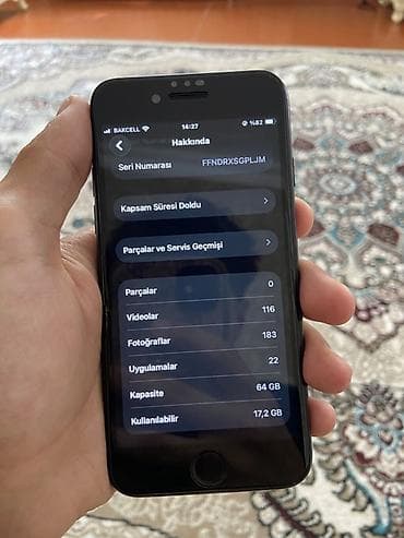 iphone 7 plus plata: IPhone SE 2020, 64 GB, Qara, Barmaq izi — 7
