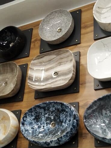 Общие краны, вентили: Müxtəlif dizaynlarda dəstlənmiş, dairəvi, oval və kvadrat formalı — 1