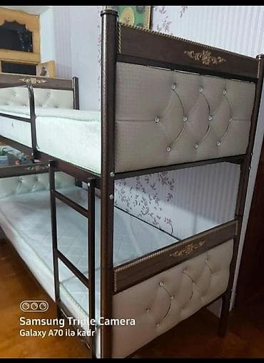 dəmir kravat: Oğlan və qız üçün, Yeni, Çarpayı, Matrassız, Siyirməsiz, Taxta — 1