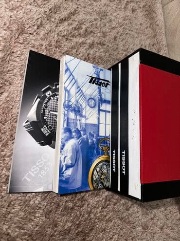 relax saat: Yeni, Kəmər, Tissot, Dəri, rəng - Qara — 3