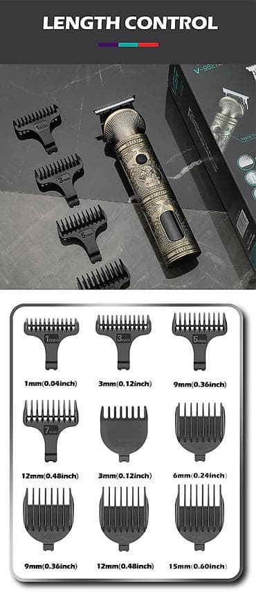 тример: VGR 106 - Universal Trimmer dəsti 5in1 6000RPM 1200mah TYPC . Qiyməti — 10