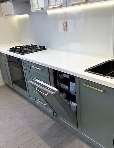 mdf metbex mebelleri: Mətbəx mebeli – tam dəst, müasir dizayn - Ölçü: xətti planlama — 2