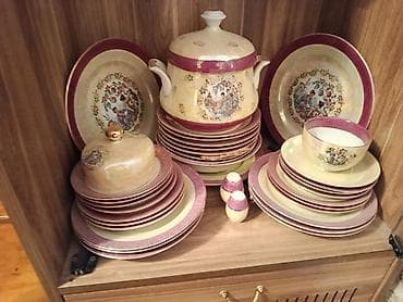 servis destleri: Nahar dəsti, rəng - Bənövşəyi, Farfor, Almaniya — 1