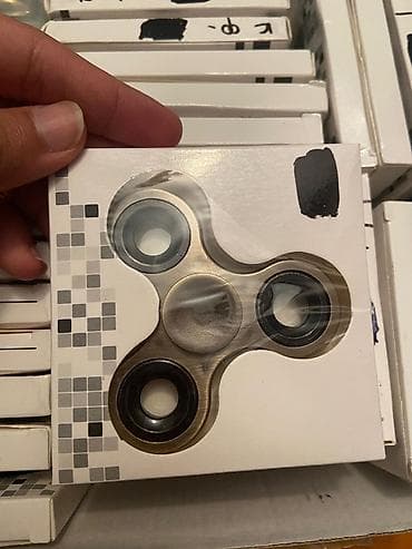 Metal görünümlü üçqanadlı fidget spinner (Hand Spinner) - Korpus — 2