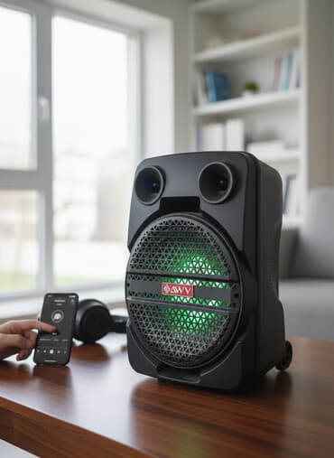 karaoke ses sistemi: Kolonka, Növ - Portativ, rəng - Qara — 1