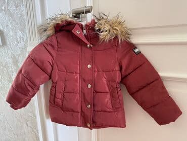 Uşaq qış geyimləri – 2 ədəd qalın kürklü parkalar 1) DKNY Jeans 4 yas