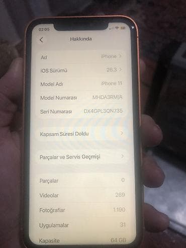 30 kv kondisioner: IPhone 11, 64 GB, Narıncı, Face ID — 6