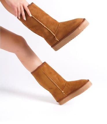 dəri uşaq çəkmələri: Угги, Размер: 40, цвет - Коричневый, Новый — 2