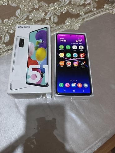 naviqator az: Samsung Galaxy A51, 128 GB, rəng - Ağ, İki sim kartlı — 1