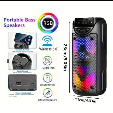 Dinamiklər və kolonkalar: Yeni Kolonka, Növ - Bluetooth, rəng - Qara — 1