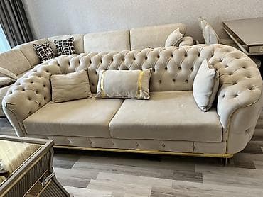 salon üçün divan: Divan, Açılmayan, Bazasız, Vеlur parça — 1