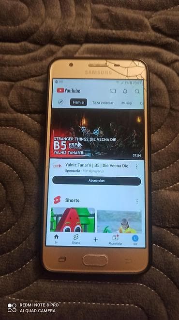 samsung galaxy not 8: Samsung rəng - Qızılı, Qırıq — 1