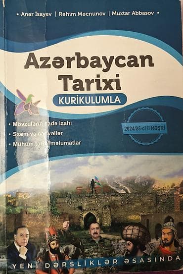 bas gitara: Məhsul: “Azərbaycan Tarixi – Kurikulumla” kitabı (2024/25-ci il nəşri) — 1