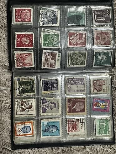 Musiqi alətləri: Kolleksiya albomu – müxtəlif ölkələrdən köhnə poçt markaları — 3