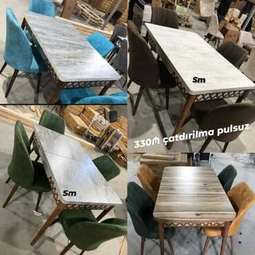 sulutepe kiraye heyet evleri 2022: 🇹🇷Türk istehsalı Möhtəşəm ✨✨ Kuxna üçün stol stul dəsti 4 stul 1 — 6