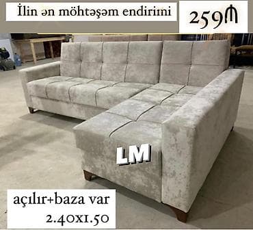 yataq az: Künc divan, Açılan, Bazalı, Parça — 1