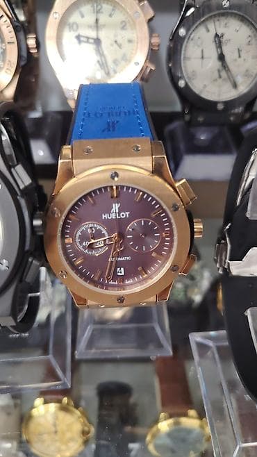 Hublot tərzində avtomatik kişi qol saatları - Korpus: Qara və ya — 1