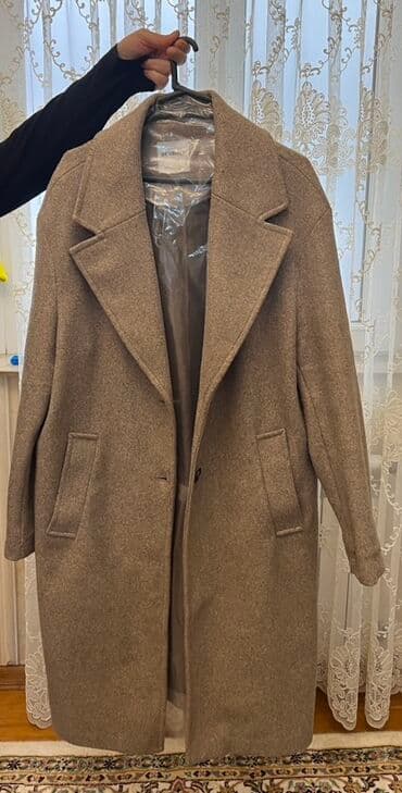 qadın palto: Palto, Bershka, L, rəng - Bej — 1