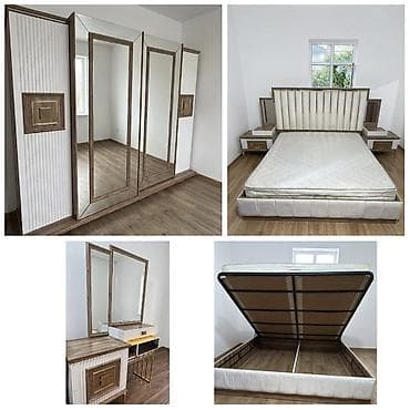Yataq desti_1350azn. Olcu dolab E 270/H 220/D 60,Taxt 180×2. Matras ve — 1