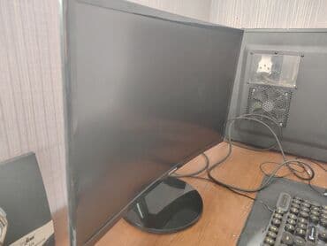 notebook çantaları: Ofis və ya ev istifadəsi üçün uyğun, qara rəngli Samsung monitor. Düz — 4