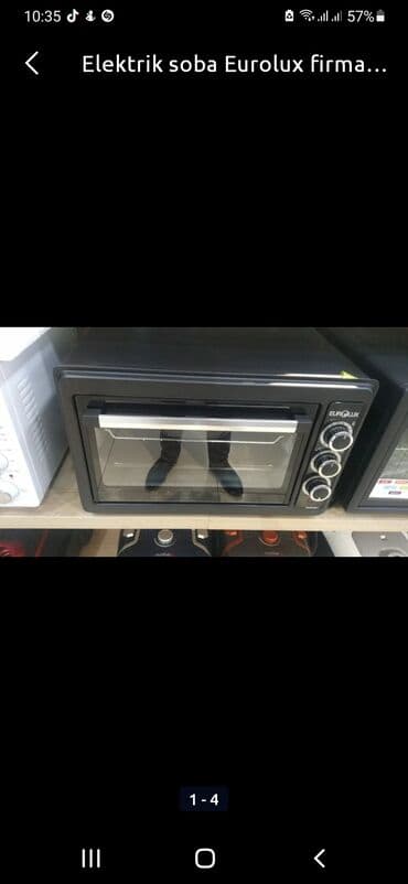 Duxovkalar: Duxovka Elektrik, rəng - Qara, Ayrıca dayanan, Yeni — 1