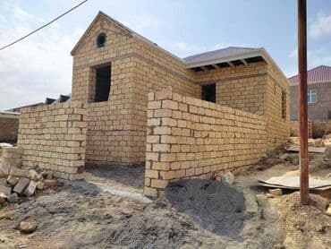 3 otaqlı ev: Masazır 2 otaqlı, 42 kv. m, Kredit var, Təmirsiz — 3