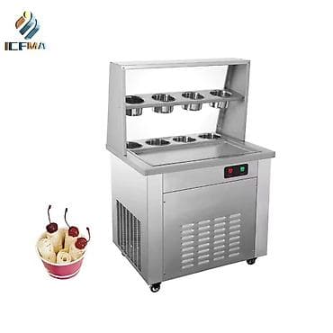 Rolled dondurma (ice cream roll) hazırlamaq üçün peşəkar soyuducu — 7