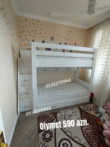 oglan ucun hediyyeler: Oğlan və qız üçün, Yeni, Çarpayı, Matras ilə, Siyirməli, Laminat — 6