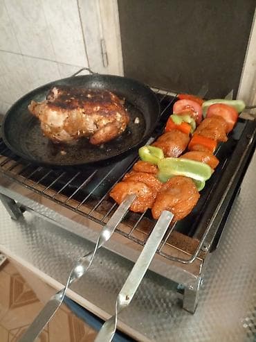 Manqallar, qrillər, barbekyu: Qazla işləyən stolüstü ızgara/mangal - Yanacaq: təbii qaz və ya balon — 4