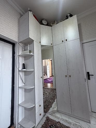 demi qapi: Daxili dəhliz üçün künc qarderob–dolu dəst - Rəng: açıq ağ-ağac — 3
