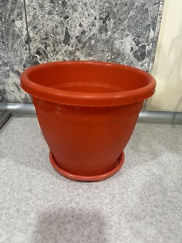 gul dibcəkləri: Plastik çiçək dibçəkləri – 2 ədəd set - Material: yüngül və möhkəm — 2