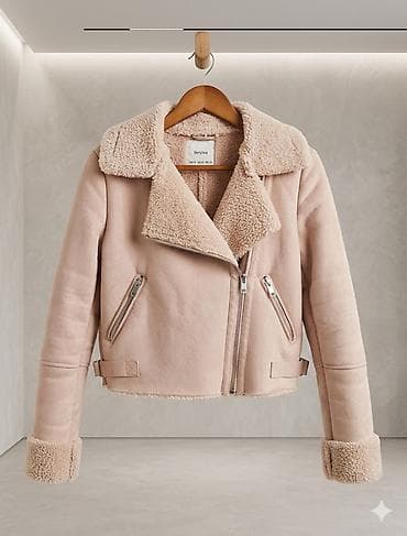 coban geyimi: Palto, Bershka, XS, rəng - Çəhrayı — 1