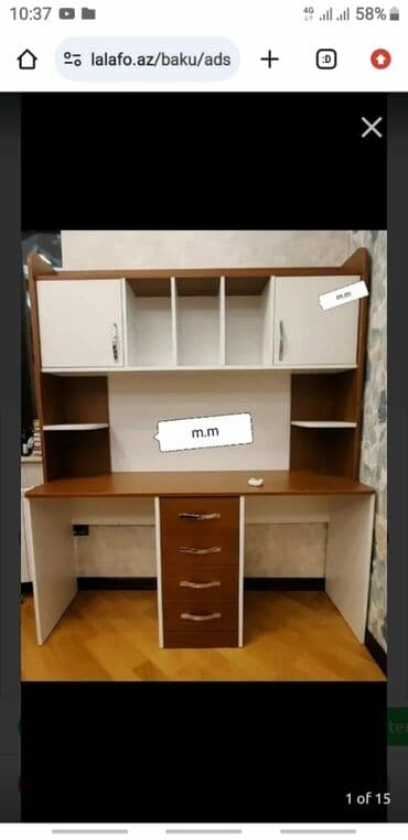 детская парта со стульчиком: Для девочки и мальчика, Новый, С выдвижными ящиками, Письменный стол, Без стульев — 9