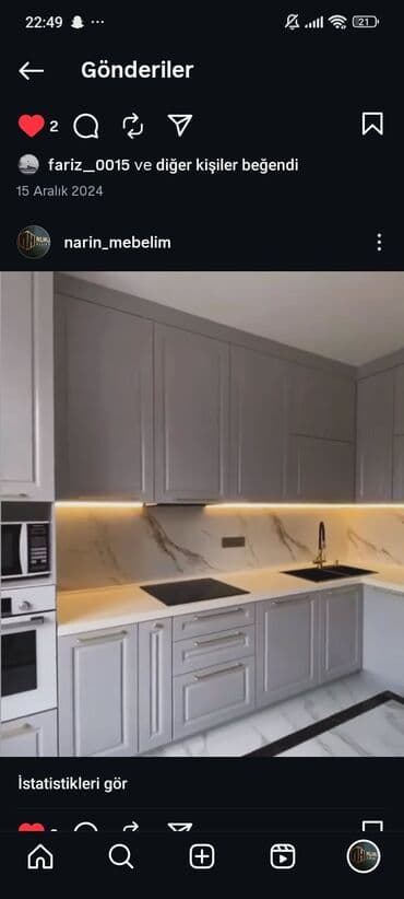 Mebel dizayn və hazırlama xidməti - Mətbəx mebeli: Klassik-modern