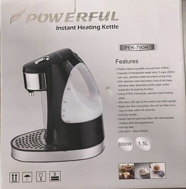 Elektrik çaydanları: Elektrik çaydan 1 - 1.5 l, Yeni, Pulsuz çatdırılma — 1