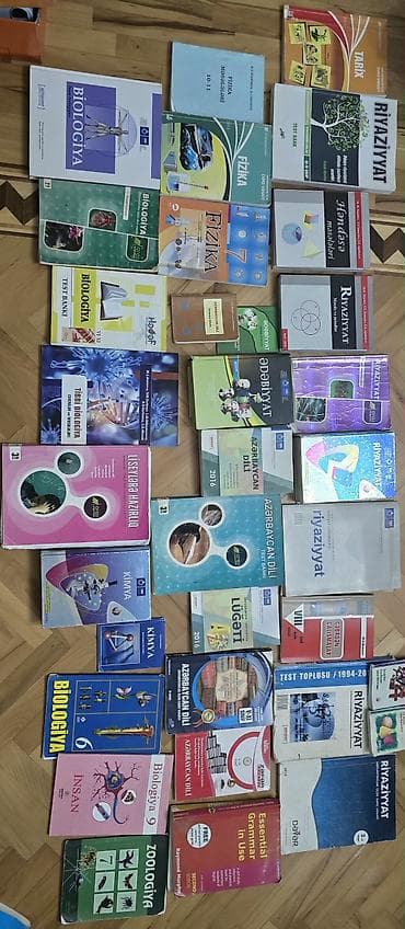 Dərslik və test kitabları paketi Məzmun (şəkillərdəki nümunələr): -