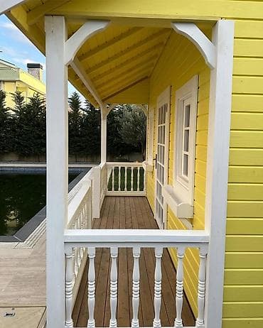 domax mebel: Bağ evi/bağ üçün dekorativ taxta kottec - Material: rənglənmiş taxta — 4