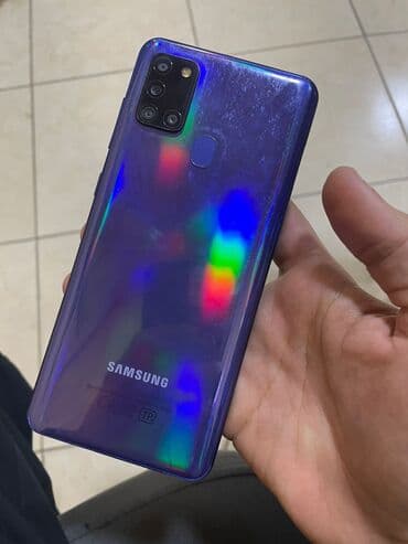 Samsung Galaxy A21S, 32 ГБ, цвет - Голубой, Битый — 2