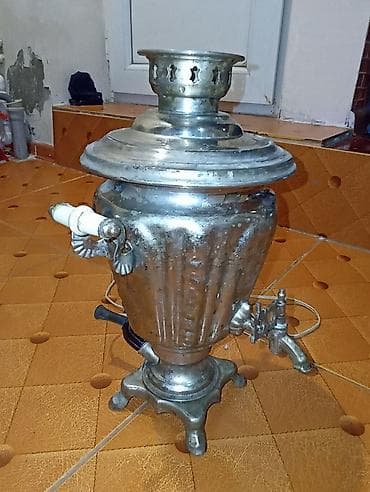 samavarin qiymeti: Klassik metal samovar - Material: tam metal gövdə, dekorativ relyefli — 2