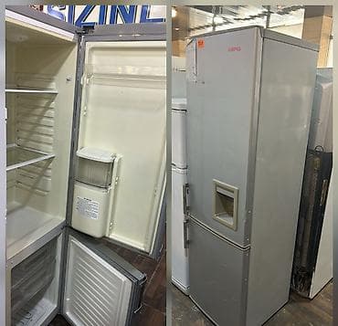 2 qapılı Soyuducu Satılır, rəng - Gümüşü, Dispenserli
