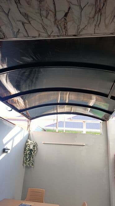 turba boru: Polikarbonat dam örtüyü –en 2.50 uzunu 3.50 yarımdairəvi (tağvari) — 4