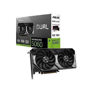 ASUS Dual GeForce RTX 5060 OC 8GB qrafik kartı - NVIDIA GeForce RTX lalafo.az -da ASUS Dual GeForce RTX 5060 OC 8GB qrafik kartı - NVIDIA GeForce RTX