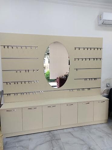 optika vitrin: Tecili Mağaza üçün vitrin və mebel dəsti - Rəng: krem - Material — 1