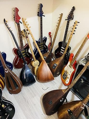 Məhsul: Musiqi alətləri kolleksiyası – elektro gitaralar, sazlar və ud