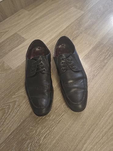 smar saat: Klassik kişi dəri ayaqqabısı - Rəng: qara - Üst material: təbii dəri — 1