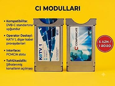Kabel TV və şifrəli kanallar üçün CI/CI+ modullar - KATV1 üçün CAM