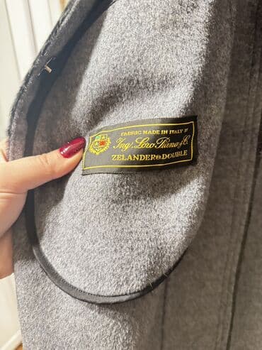 qadın gödəkçə: Qadın uzun palto – qara rəng Boynu temiz karakul 38 razmer Ici — 9